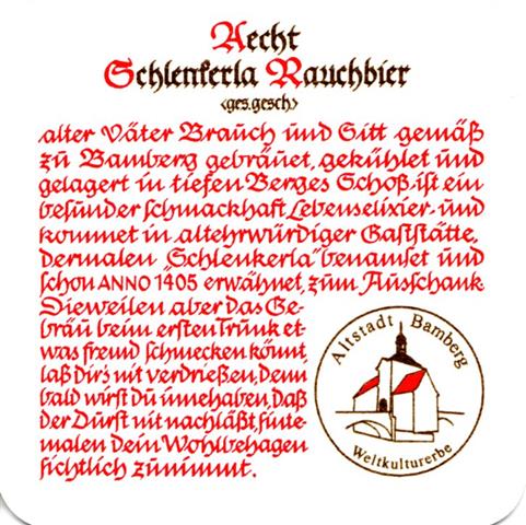 bamberg ba-by schlenk aecht 3b (quad185-u r altstadt bamberg-braunrot)
